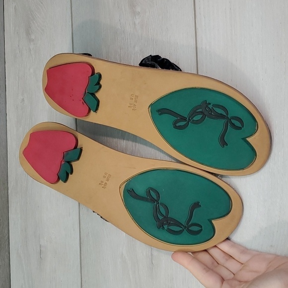 Anthropologie Poetric Licence Womens Comfort Y2K Bow Thong Sandals shoes sz 9.5 - Picture 11 of 12
